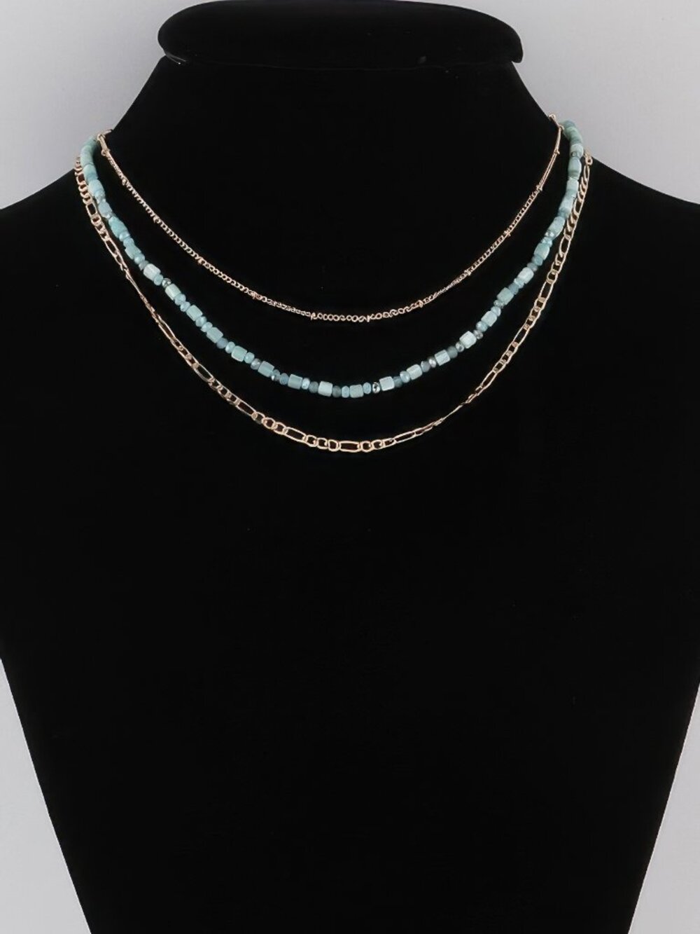 Multi Beaded Chain Necklace
